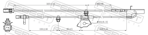 Sensor, wheel speed 01606-007