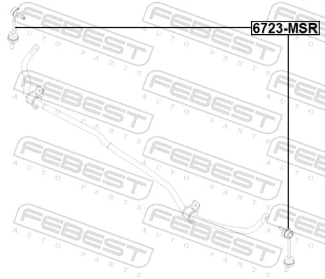 Link/Coupling Rod, stabiliser bar 6723-MSR