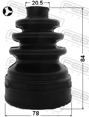 Bellow Kit, drive shaft 2715-S40T