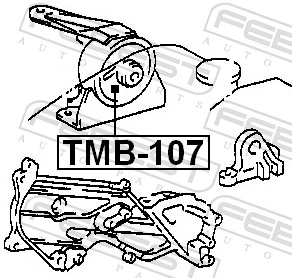 FEBEST TMB-107 Mounting, engine