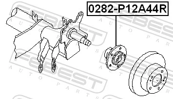 Wheel Hub 0282-P12A44R