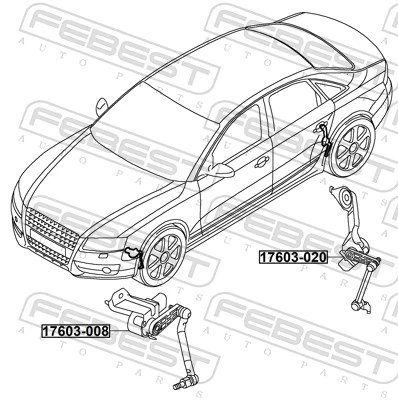 Sensor, headlight levelling 17603-008