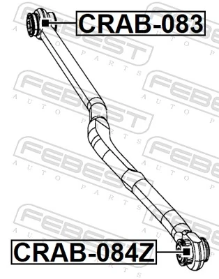 FEBEST CRAB-083 Mounting, control/trailing arm