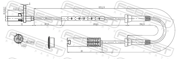 Sensor, wheel speed 19606-006