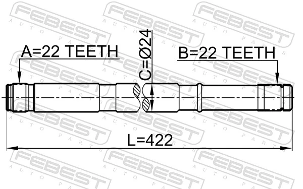 Drive Shaft 0212-N16LH