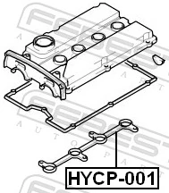 Seal Ring, spark plug shaft HYCP-001