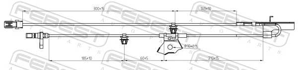 Sensor, wheel speed 01606-008