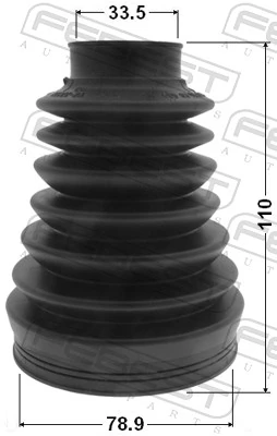 Bellow Kit, drive shaft 2915P-RRIIIR