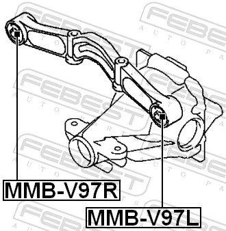 FEBEST MMB-V97L Mounting, differential