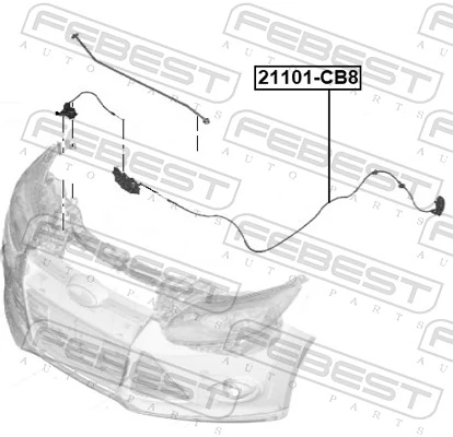Bonnet Cable 21101-CB8