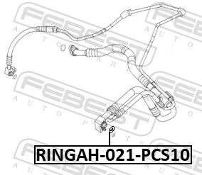 FEBEST RINGAH-021-PCS10 Sealing Ring, refrigerant line