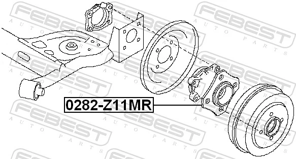 FEBEST 0282-Z11MR Wheel Hub