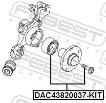 Wheel Bearing Kit DAC43820037-KIT