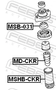Protective Cap/Bellow, shock absorber MSHB-CKR
