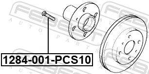 FEBEST 1284-001-PCS10 Wheel Stud