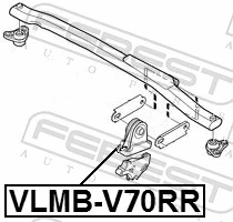 Mounting, engine VLMB-V70RR
