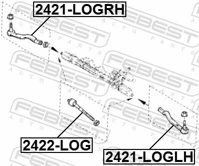 Inner Tie Rod 2422-LOG