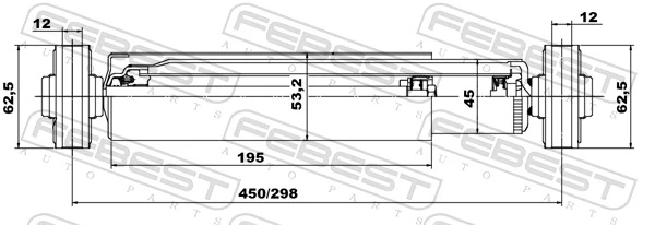 FEBEST 05655636R Shock Absorber