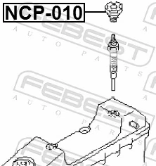 FEBEST NCP-010 Gasket, cylinder head cover