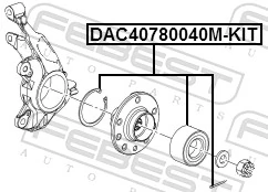 Wheel Bearing Kit DAC40780040M-KIT