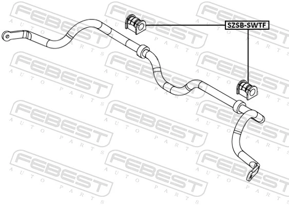 FEBEST SZSB-SWTF Mounting, stabiliser bar