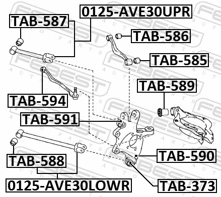 FEBEST 0125-AVE30LOWR Control/Trailing Arm, wheel suspension