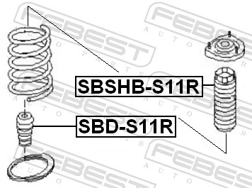Rubber Buffer, suspension SBD-S11R