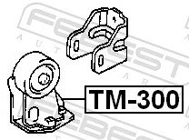 Mounting, engine TM-300