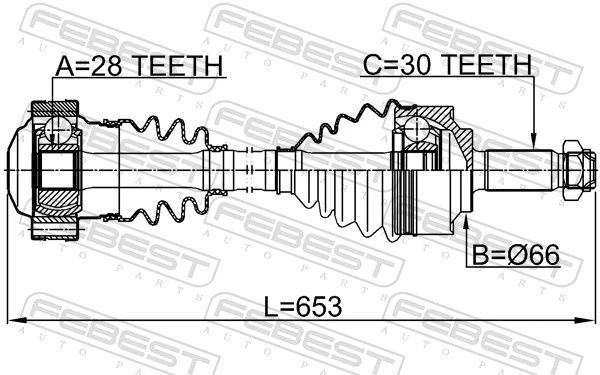 Drive Shaft 1614-639646