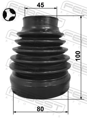 Bellow Kit, drive shaft 2215-D4224RHT