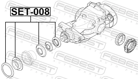 Shaft Seal, differential SET-008