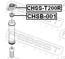 Suspension Strut Support Mount CHSS-T200R