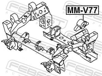Mounting, differential MM-V77