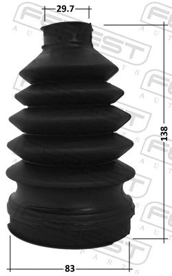 FEBEST 3215P-ESC Bellow, drive shaft