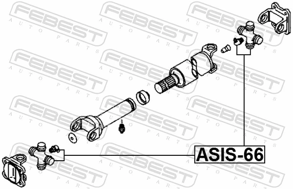 FEBEST ASIS-66 Joint, propshaft