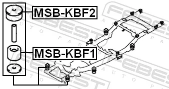 FEBEST MSB-KBF2 Mounting, vehicle frame