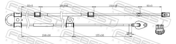Sensor, wheel speed 12606-012