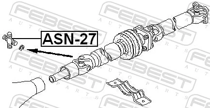 FEBEST ASN-27 Joint, propshaft
