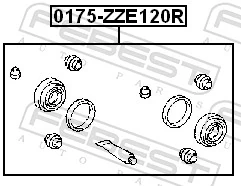 Repair Kit, brake caliper 0175-ZZE120R