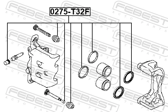 Repair Kit, brake caliper 0275-T32F