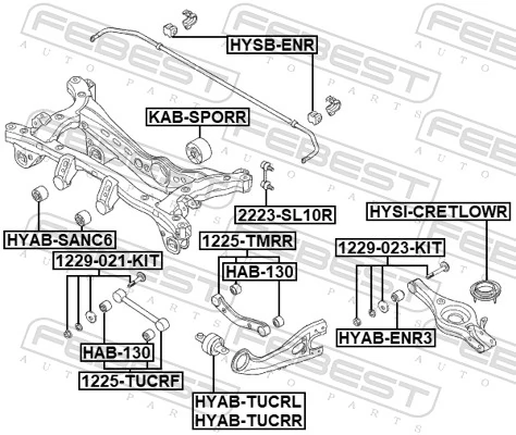 Control/Trailing Arm, wheel suspension 1225-TMRR