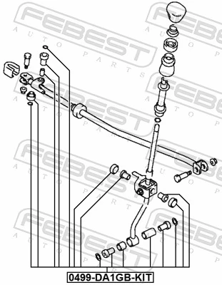 FEBEST 0499-DA1GB-KIT Bearing, selector-/shift rod