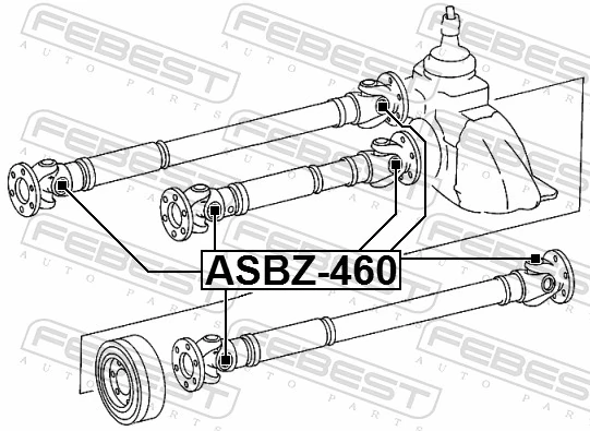 Joint, propshaft ASBZ-460