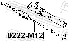 FEBEST 0222-M12 Inner Tie Rod