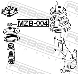 ローラーベアリング、スプリングストラットサポートベアリング MZB-004