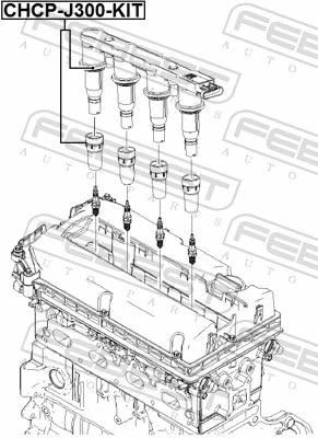 Plug, coil CHCP-J300-KIT