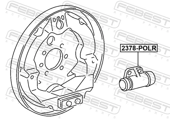 FEBEST 2378-POLR Wheel Brake Cylinder