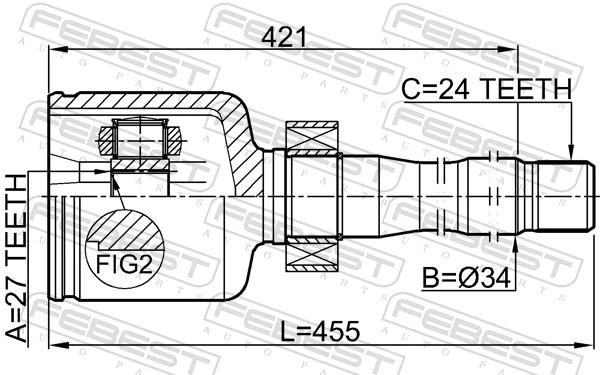 Joint Kit, drive shaft 0111-GGL15RH