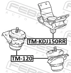 FEBEST TM-120 Mounting, engine