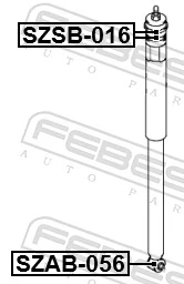 Bush, shock absorber SZAB-056
